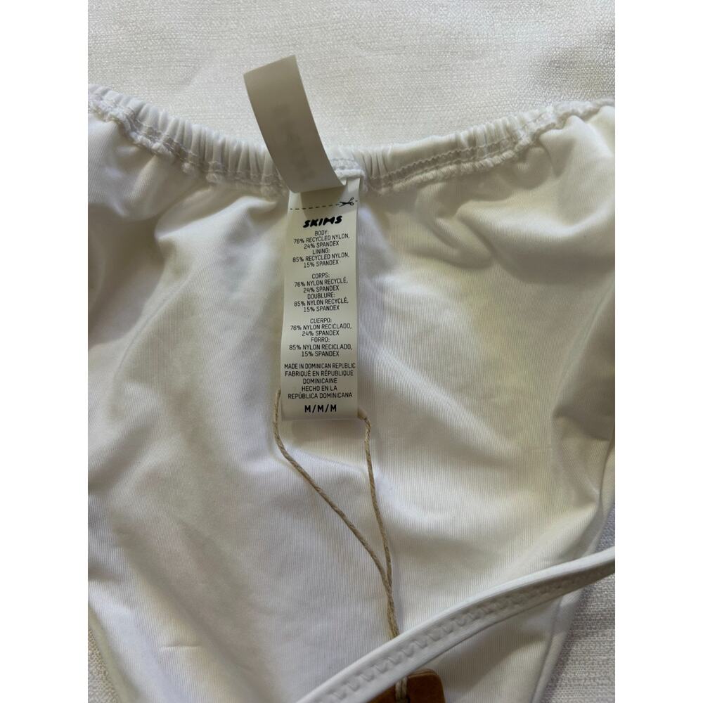 Skims NWT Recycled Swim String Bikini Bottom Snow Size Medium - Picture 4 of 4